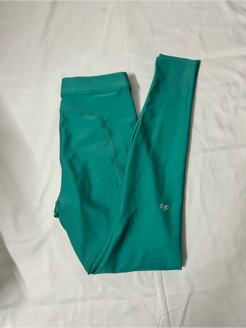 ALO Yoga Women's Teal High-Rise Performance Jeggings